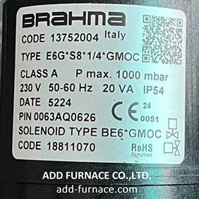 Brahma Type E6G*S8*1/4*GMOC